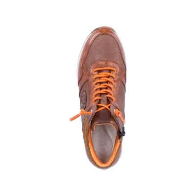 Baskets Remonte D3170-22 Marron - Cuir Lacets Élastiques Zip Grande Pointure Femme — photo 5