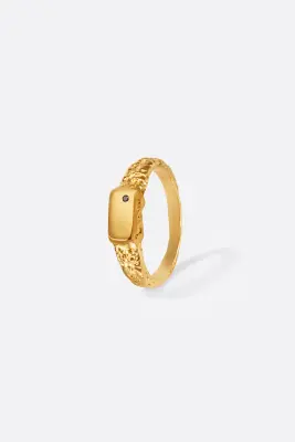 BAGUE CALI DIAMANT - Plaqué or 3 microns — photo 5