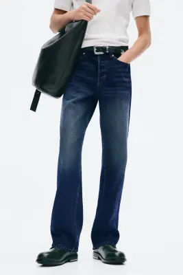 Straight Regular Jeans - Bleu denim foncé — photo 1