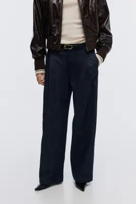Wide Regular Jeans - Bleu denim foncé — photo 2