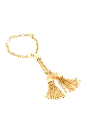 Bracelet LYNN chaîne et pompon en laiton doré Prix boutique 400€ — photo 4