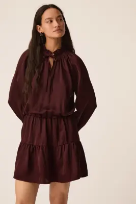 Robe Satine Prune — photo 1