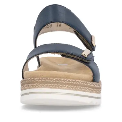 Sandales Remonte D0Q59-14 Bleu Marine - Velcro Grande Pointure Femme — photo 4