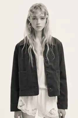 Veste courte - Marron foncé — photo 1