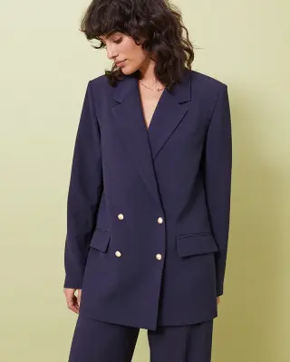 Veste blazer Gladisse Bleu marine – Grace & Mila — photo 1