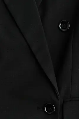 Blazer à fermeture croisée - Noir — photo 5