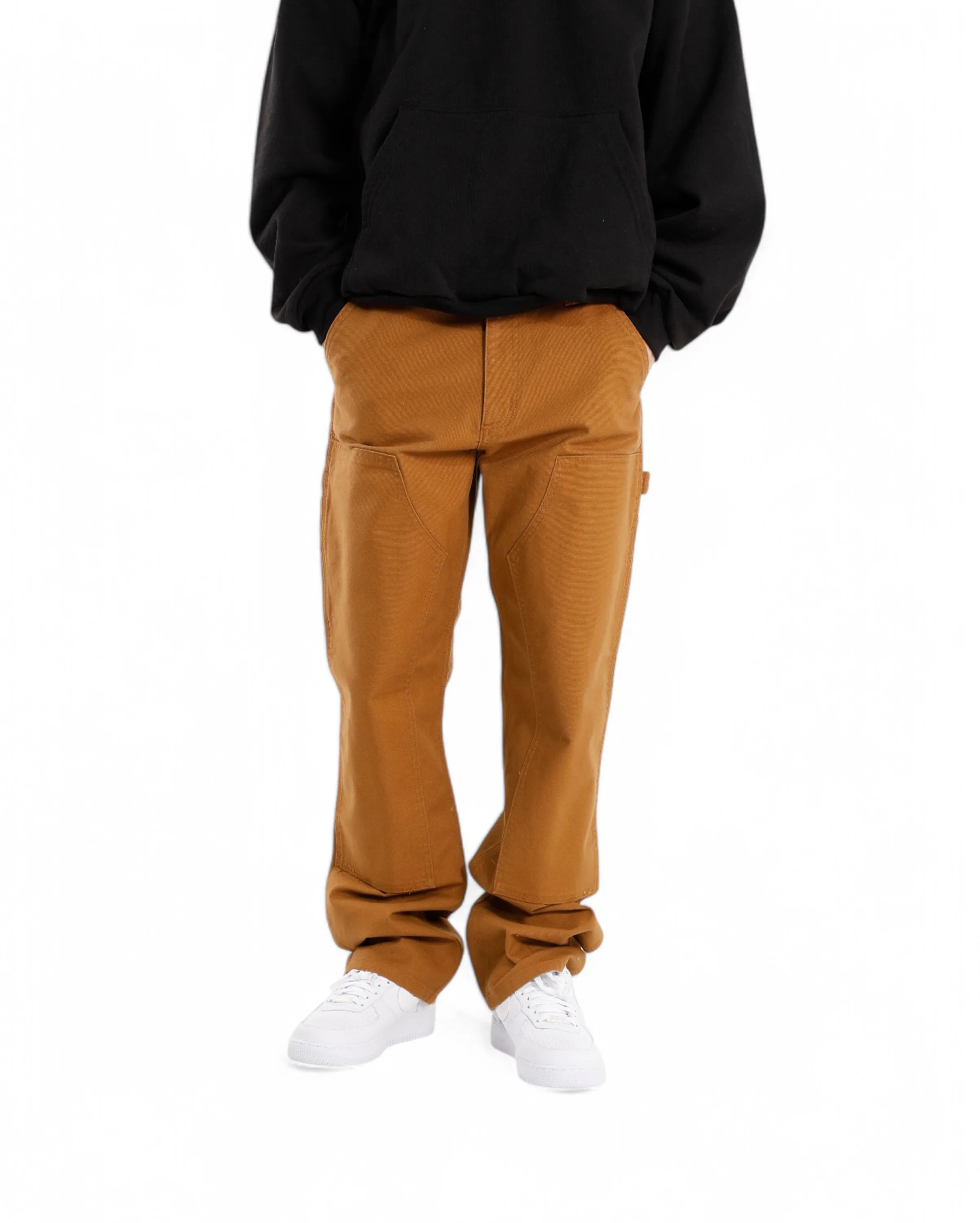 Double Knee Front Pant Brown
