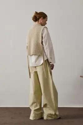 PULL FIRMUS ÉCRU CHINÉ — photo 2