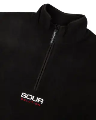 Polaire sour half zip micro fleece – black — photo 2
