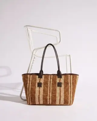 Panier Clément raphia et chocolat — photo 3