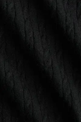 Robe en maille torsadée - Noir — photo 4
