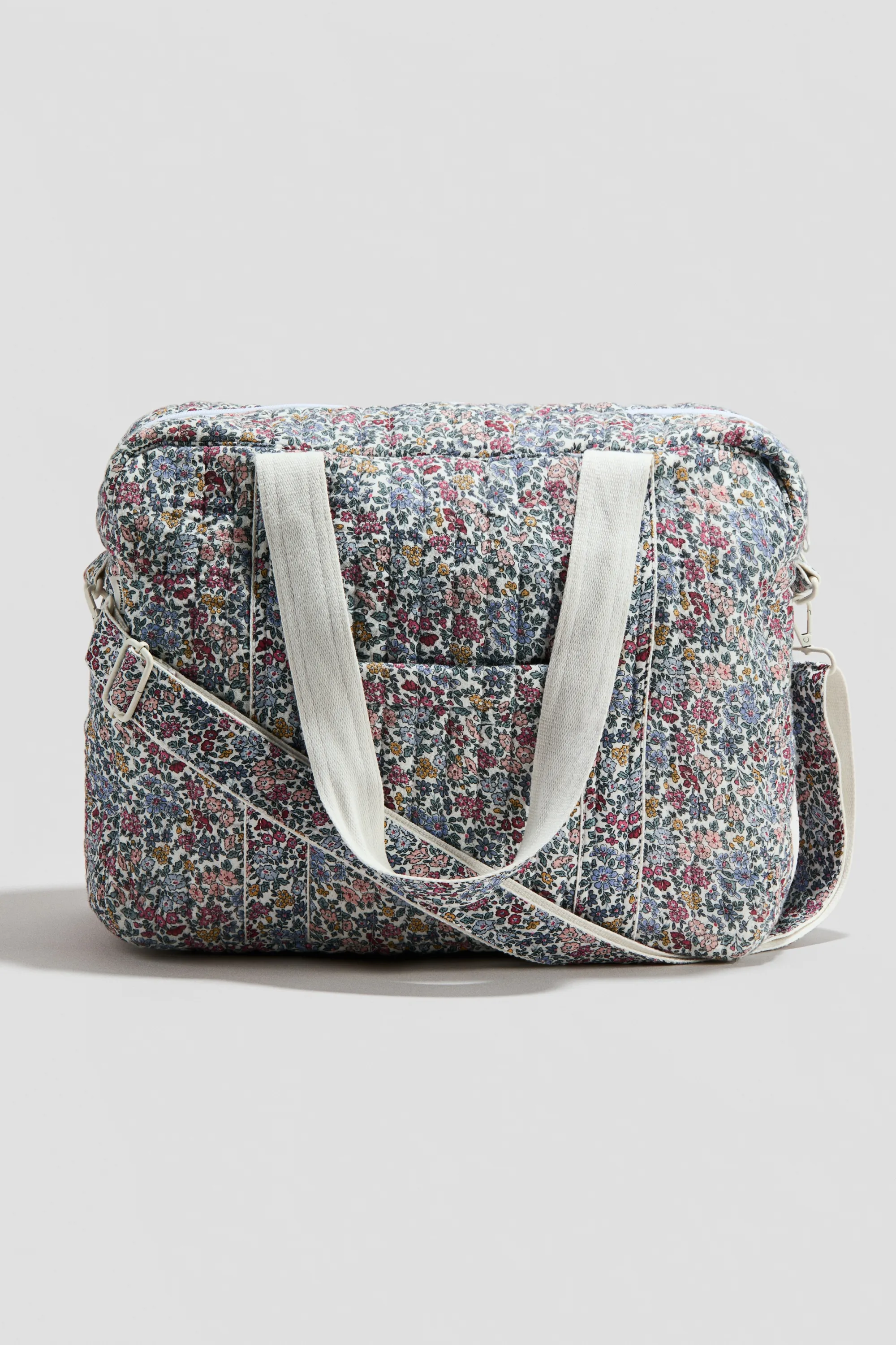 Ensemble à langer 3 pièces - Bleu clair/fleuri