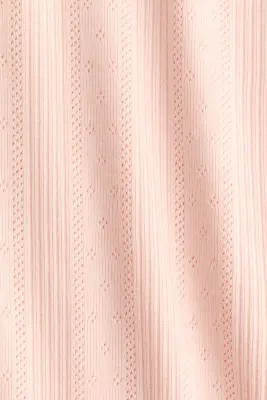 Débardeur en pointelle de coton - Rose pêche clair — photo 4