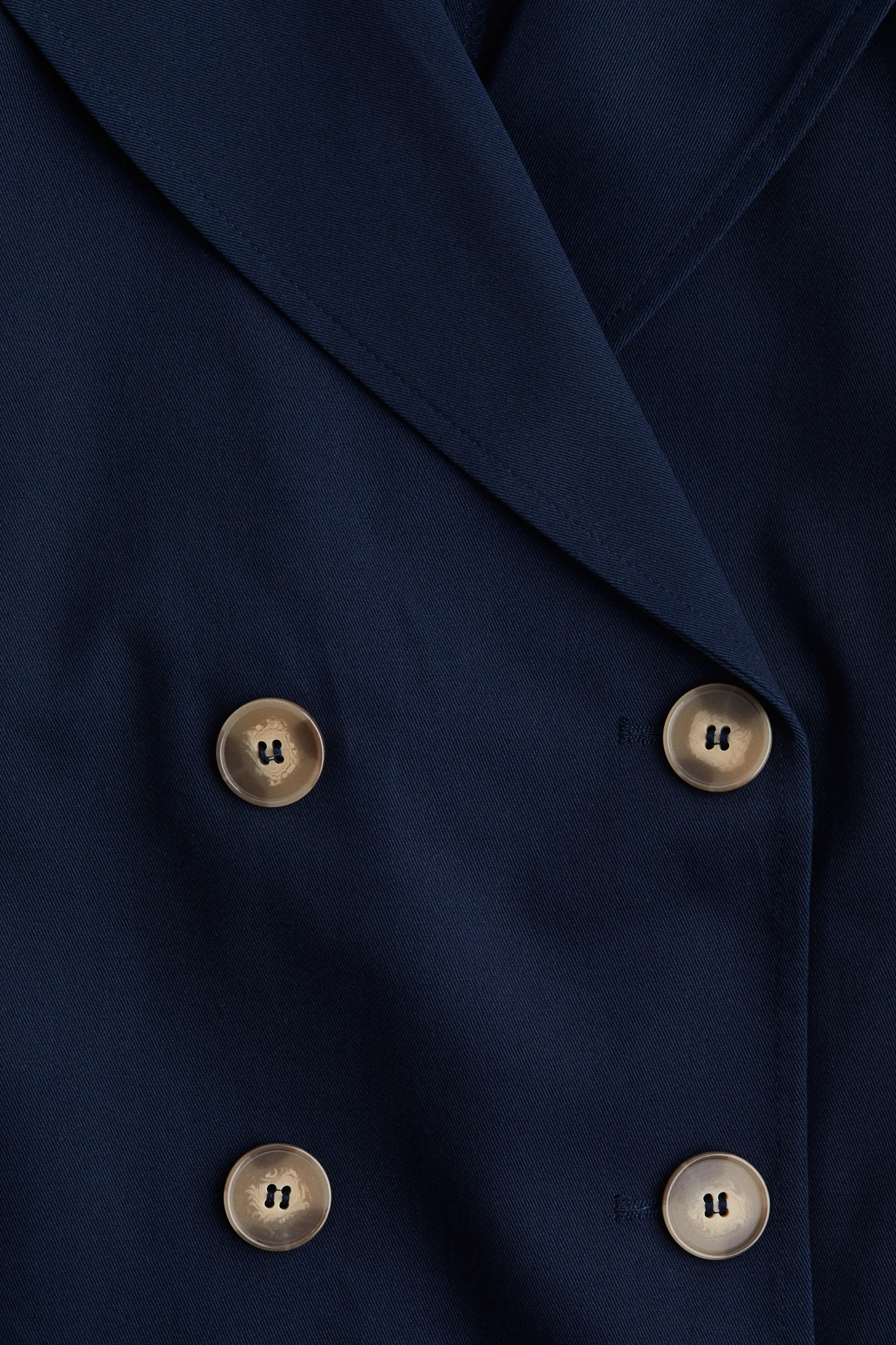 Trench-coat court - Bleu marine