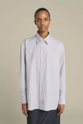 CHEMISE CARLOTTA BLEU/BEIGE — photo 3