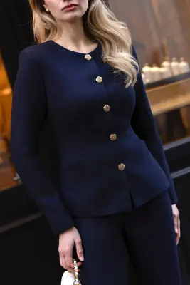 Jacqueline Jacket - Navy — photo 5