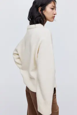Pull oversize - Crème — photo 4