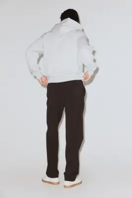 Pantalon Four-way Stretch Regular Fit - Marron foncé — photo 3