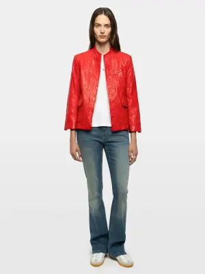Blazer Veryn Cuir Froissé — photo 1