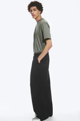 Nate Pantalon Taille Standard Coupe Droite Ample - Noir — photo 2