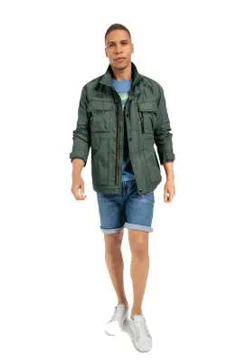 CAMEL ACTIVE VESTE SAHARIENNE GRANDE LONGUEUR Kaki — photo 3