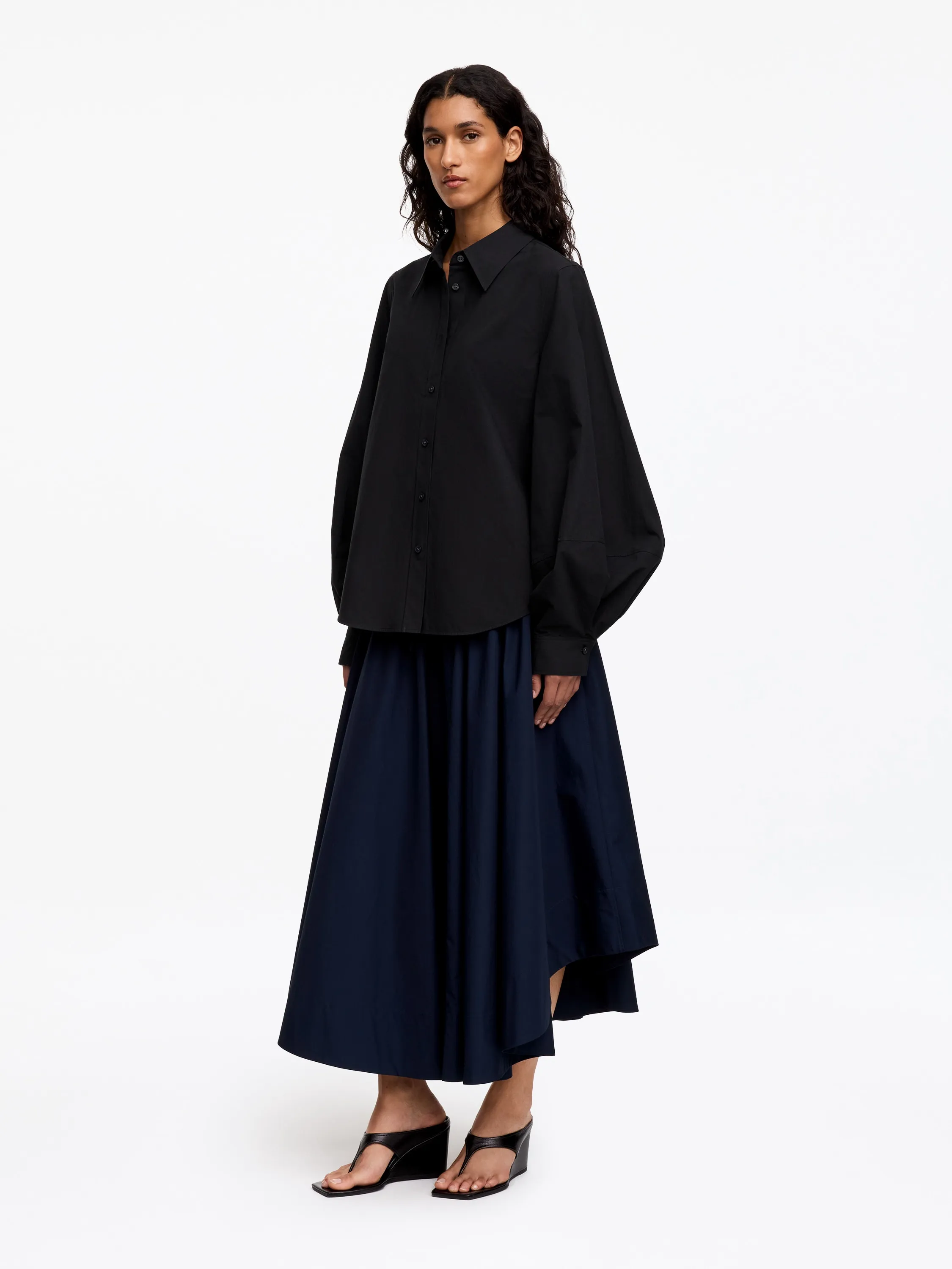 Chemise en coton Pima - Noir
