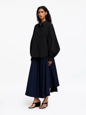 Chemise en coton Pima - Noir — photo 1