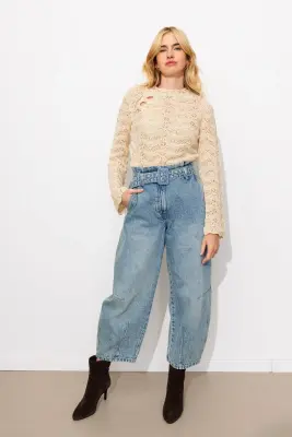 Pull court en crochet Femme — photo 4