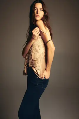 Flared High Jeans - Bleu denim foncé — photo 3
