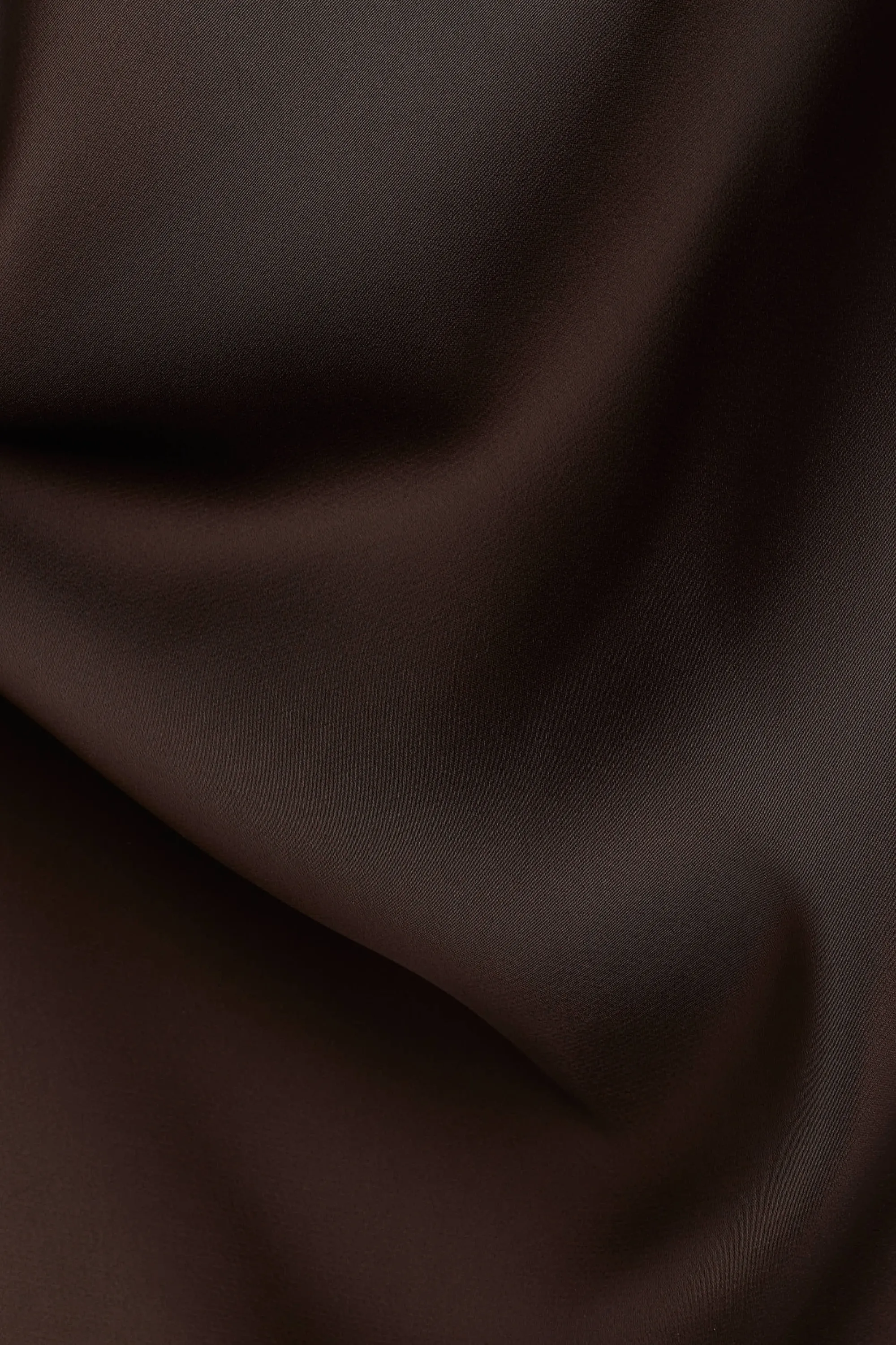 Robe maxi avec détail à nouer - Marron foncé