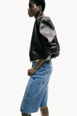 Short Bermuda en denim - Bleu denim clair — photo 3