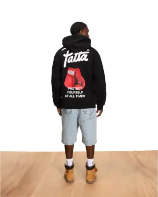 Patta Protect Yourself Hooded Sweater Black — photo 4
