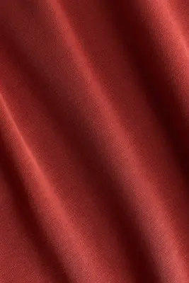 Pantalon large avec taille élastique - Rouge — photo 4