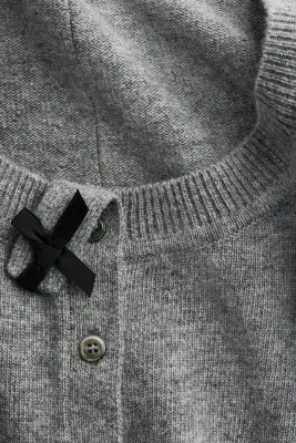 Gilet en laine - Gris chiné — photo 3