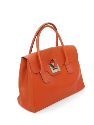 Sac à main en cuir orange Hermès Prix boutique 525€ — photo 2
