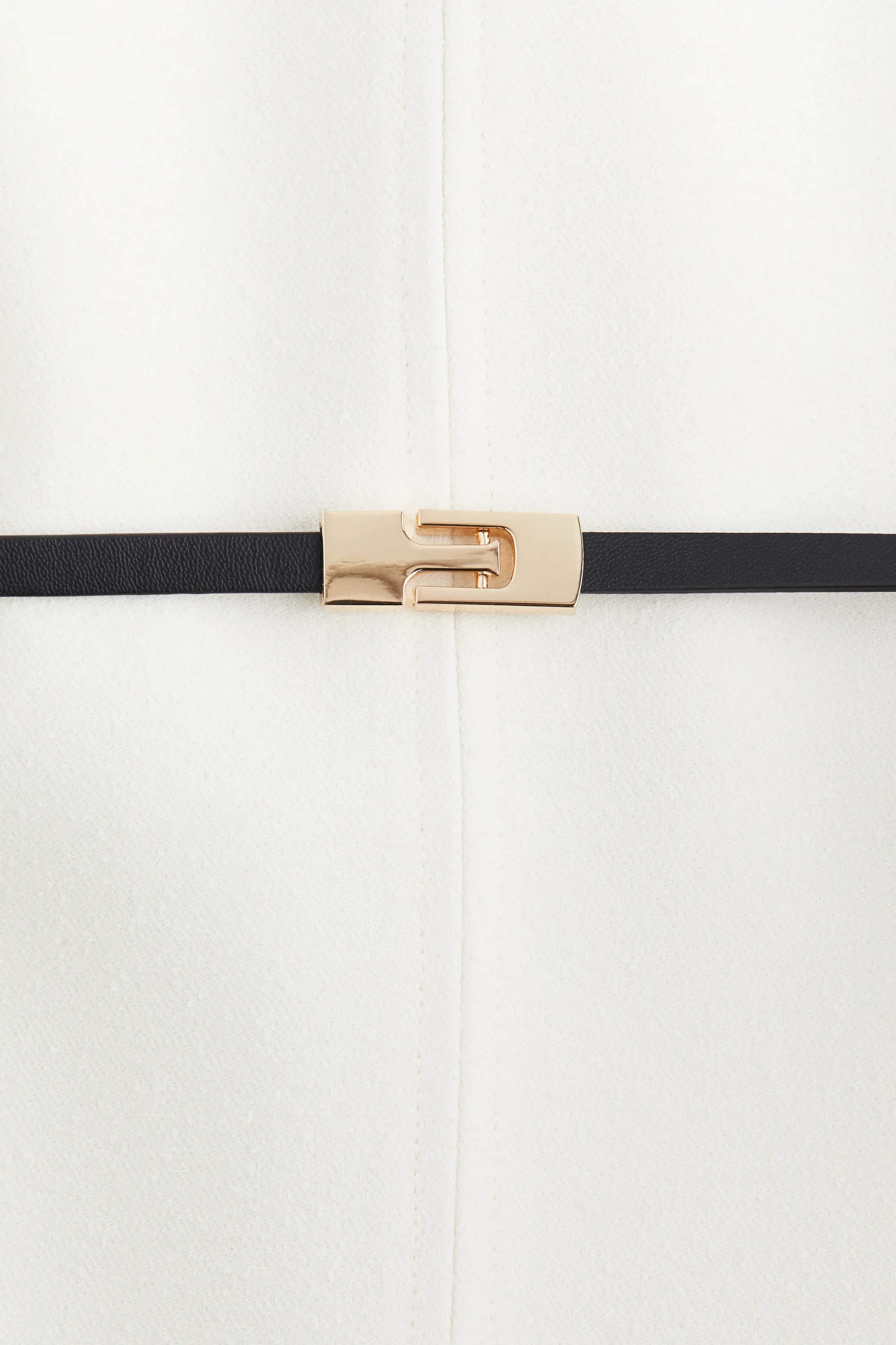 Combi-short avec ceinture - Crème