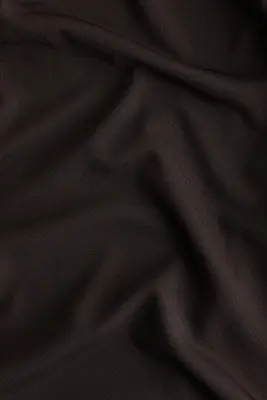 Robe T-shirt drapée - Marron foncé — photo 4
