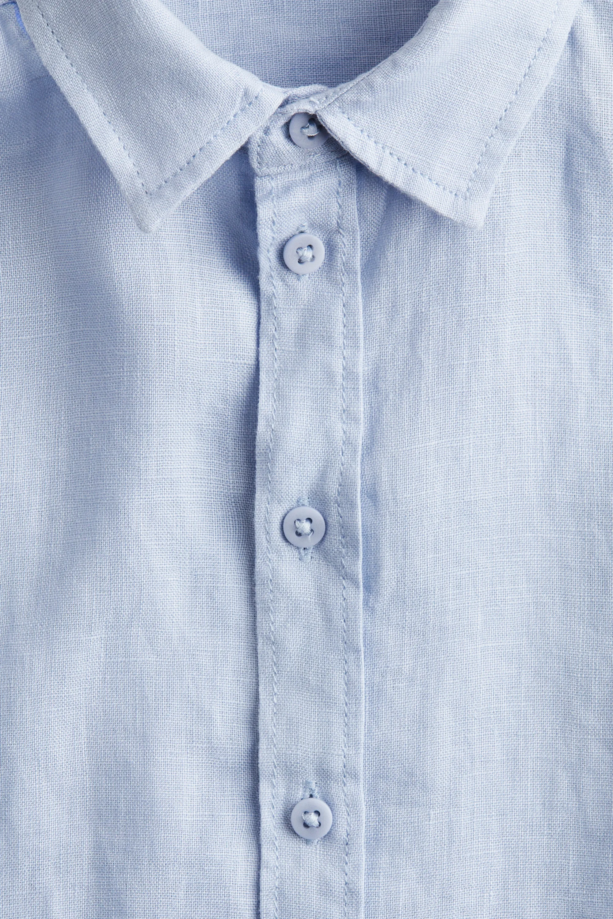 Chemise en lin - Bleu clair