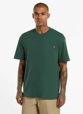 DICKIES TEE SHIRT LURAY POCKET Vert — photo 2