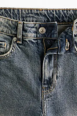 Straight High Waist Jeans - Bleu denim — photo 5