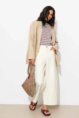 Pantalon court et large Femme — photo 3