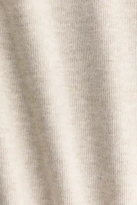 T-shirt en maille fine - Beige clair chiné — photo 4