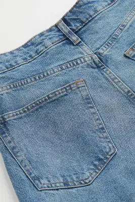 Straight High Jeans - Bleu denim clair — photo 2