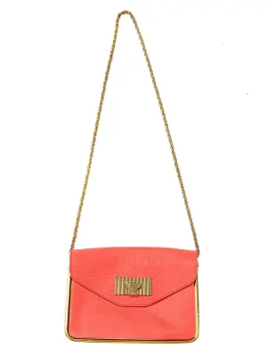 Sac SALLY en cuir grainé rouge corail NEUF Prix boutique 1320€ — photo 2