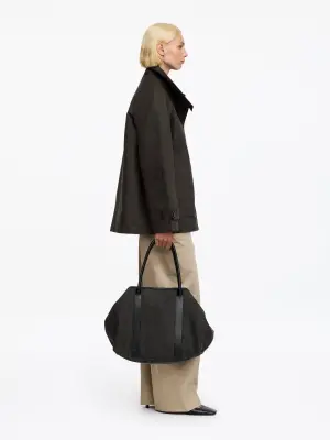 Sac fourre-tout en toile - Noir — photo 1