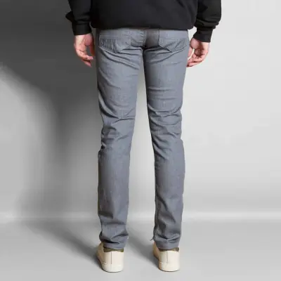 Jeans demi slim gris Paul confort — photo 2