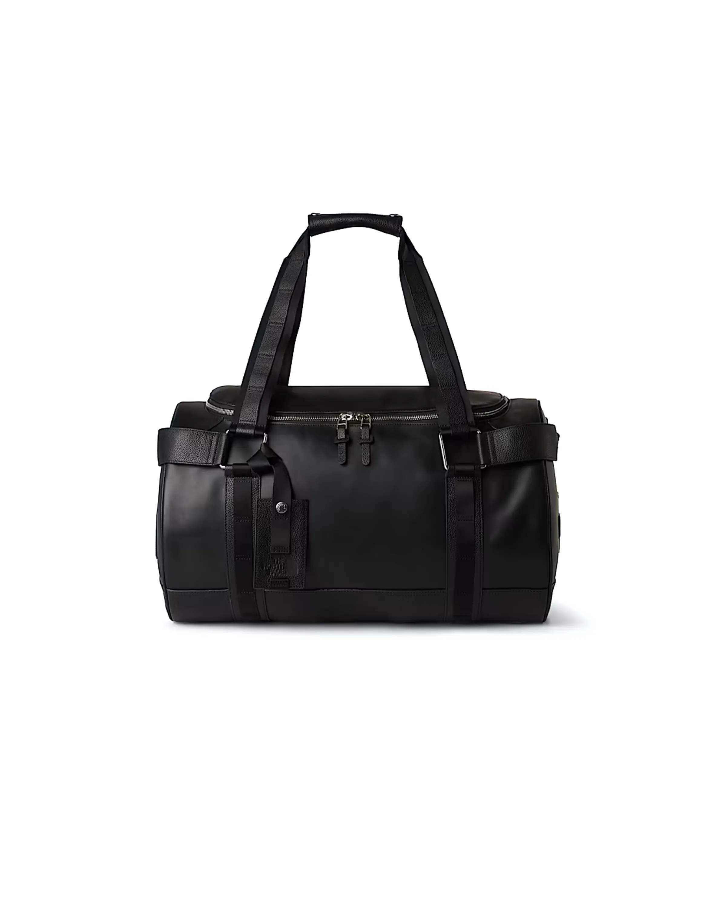 Base Camp Duffel Leather SE TNF Black