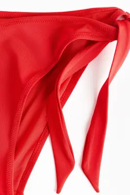 Bas de maillot Tanga à nouer - Rouge — photo 4