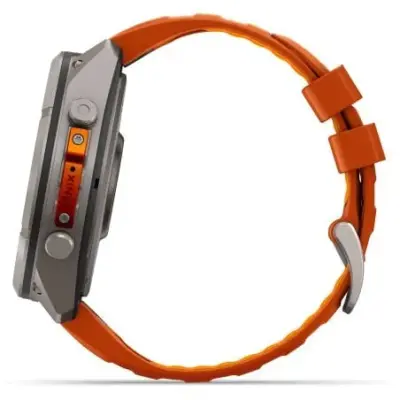Garmin Fenix 9  Pro InReach amoled 51mm Sapphire Titane bracelet ocre/orange 010-04337-01 — photo 5