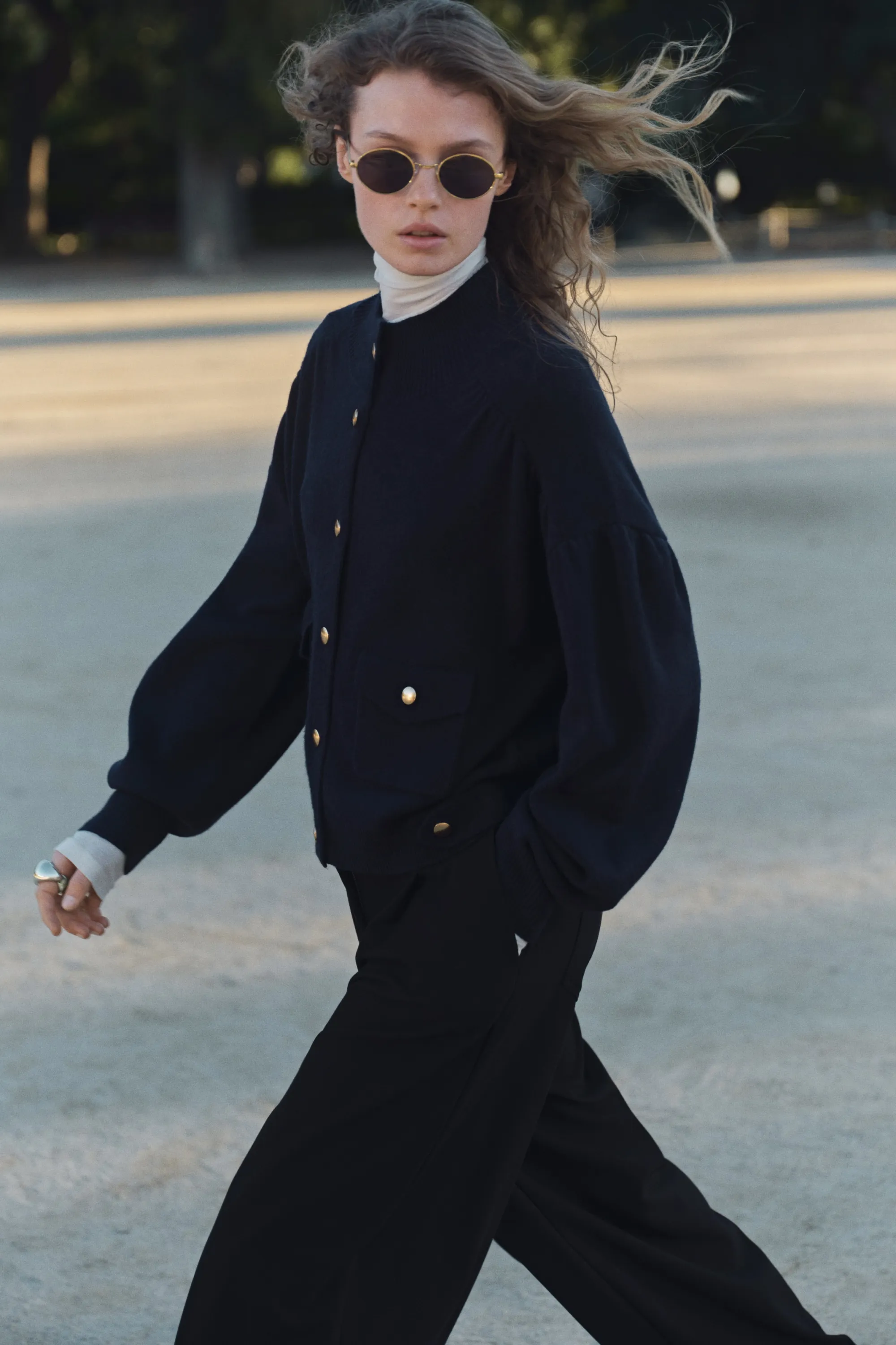 Gilet oversize - Bleu marine